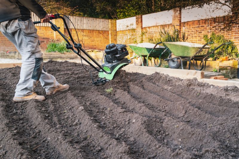 Ground Tilling Equipment in Action